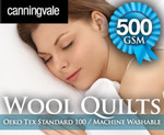 Canningvale Queen Bed 500GSM Washable Wool Quilt Doona $109.95 + $20 Shipping RRP $249.95