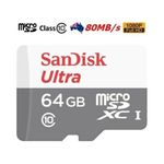 SanDisk Mobile Ultra 64GB Class 10 Micro SD card $9.56 + Shipping (Free w/ eBay Plus) @ apusexpress2 eBay