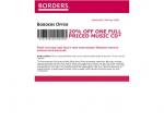 Get 20% Off One Full Priced Music CD - At Borders!