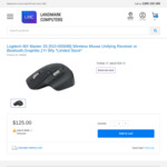 Logitech MX Master 3 Mouse - $125 @ Landmark Computers or $118.75 w/ Officeworks Price Beat