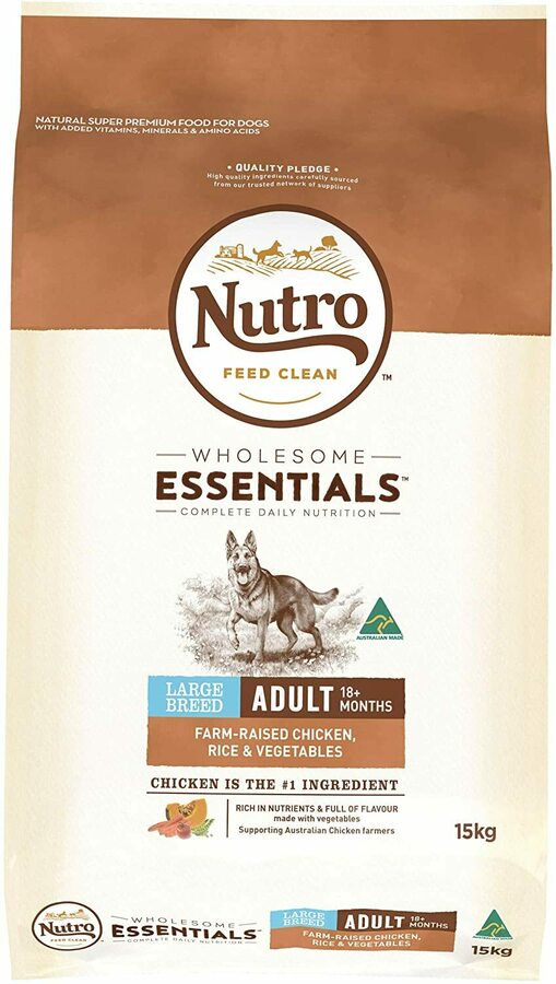 NUTRO Wholesome Essentials Large Breed/Lamb & Rice Dry Dog Food 15kg