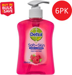 [eBay Plus] Dettol Soft on Skin Liquid Hand Wash (250ml X 6pack) - Raspberry $15 Delivered (Was $32) @ Home General eBay