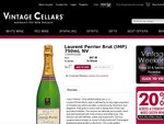 $47.49 - HALF PRICE Laurent Perrier Champagne Brut NV 750ml