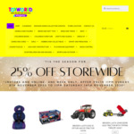 25% off Storewide (Online & Instore) @ Kingaroy Toyworld