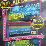 [NSW] Buy One Get One Free on All Drinks @ Bengong Aqua, St. Leonards