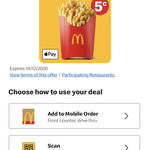 $0.05 Large Fries at McDonald’s Using Apple Pay