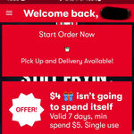 $4 off $5 Minimum Spend @ KFC via App