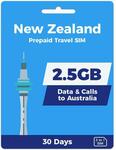 25% off All Prepaid New Zealand SIM Cards from $20.25 Delivered @ PrePaid Sims