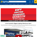 [QLD] Lighting Clearance - LED Downlights from $2.50, Outdoor Lights from $5, Fans from $25 @ JD Lighting Warehouse, Parkinson