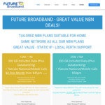 350GB 25/5 nbn Databanking Plan $58 Per Month + 18TB Bonus + $35 Setup Fee (New Customers Only) @ Future Broadband