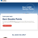 2,000 Bonus Qantas Points When You Book & Take a Hearing Test (New Customers Aged 26 and over) @ Audika