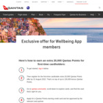 Purchase with a New Selected Qantas Partner Credit Card within 30 Days, Get 20,000 Bonus Qantas Points @ Qantas Wellbeing App