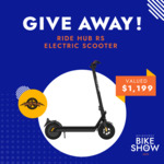 Win a Ride Hub RS Electric Scooter worth $1,199 from Melbourne Bike Show