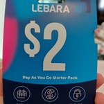 50% off $2 Lebara SIM ($1) @ Woolworths