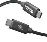 Plugable USB4 1m Cable, 240W 40Gbps USB-IF Certified $19.95 + Delivery ($0 with Prime/ $39 Spend) @ Plugable Amazon AU
