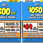 $1050 off Samsung S23 Series ($800 off all other phones) with $69/M 120GB/M 24M Telstra plan (New/Port-in, In-Store) @ JB Hi-Fi