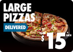 50% off Premium & Traditional Pizzas (Excludes The Lot Pizza) Pickup/Delivery @ Domino's (Selected Stores)
