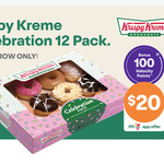 Krispy Kreme Celebration 12-Pack $20 + 100 Bonus Velocity Points @ 7-Eleven (App Required)