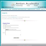 Free Sample of Anion Sanitary Pads (Australian Owned Company)