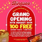 [VIC] Free Corn Dog or Savory Toast from 12pm Saturday (10/8) @ Bingsoo (Melbourne)