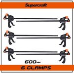 6x Supercraft SCC0600 600mm Steel Bar Clamps $79 Delivered @ South East Clearance