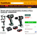 Metabo 18V 5.5AH + 4.0Ah Brushless Drill & Impact Driver Combo Kit $249 Delivered ($0 C&C) @ Trade Tools