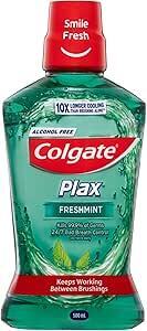 Colgate Plax Antibacterial Mouthwash Freshmint 500ml $4.49 ($4.04 S&S) + Delivery ($0 with Prime/ $59 Spend) @ Amazon AU