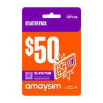 Unlimited Talk/Text 120GB $50 28-Day Prepaid Mobile Plan for $35 Per Renewal for 12 Renewals (Save $15 Per Renewal) @ amaysim