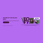 $20 off $125 Minimum Spend on Eligible Items with Zip Pay @ eBay