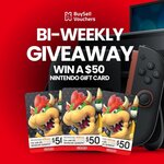 Win 1 of 3 $50 Nintendo Gift Cards from Buysellvouchers.com