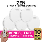 ZEN Photoelectric Smoke Alarms Wireless Interconnected with 10-Year Battery 5-Pack $269 Delivered @ ZensmokeAlarms