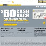 No Annual Fees Plus $50 Cash Back on a Student Credit Card Commonwealth Bank