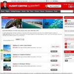 Flight Centre Sales. One-Way Economy Class from $59, Subject to Availability