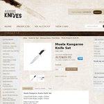 Muela Kangaroo Knife Set. Made in Spain. Save 45%
