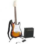 Electric Guitar, Gig Bag, Picks, Strings, Cables, Amplifier & Electronic Tuner Pack $199!