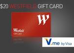 $20 Westfield Gift Card for $10 (Starts @ 4pm, Pay Via V.me) @ Scoopon