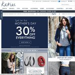 Katies 30% off Everything Mother's Day Sale & Exclusive Free Shipping Code