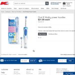 Oral-B Vitality Rechargeable Toothbrushes $21 ea (Save $21) @ Kmart Starts 29 May
