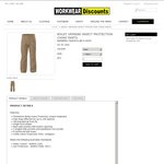 Bisley 100% Cotton (250GSM) Insect Protectant Taupe Chinos $9.95 + P&H Normally $65+ @ Workwear Discounts