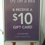 Try on a Bra and Get a $10 Gift Card @ Autograph