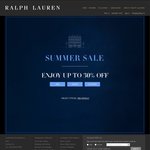 Up to 30% off Ralph Lauren in Store or Online - Ralph Lauren Summer Sale