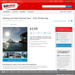 (VIC) Sailing and Seal Snorkel Tour - Port Phillip Bay- 2 for 1 Total $112.97 @ Red Balloon