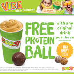Free Protein Ball with Original Boost Juice - VIC & TAS