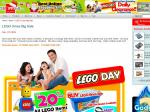 Up to 20% off RRP for All LEGO, 1 Day Clearance Sale @ ShoppingSquare