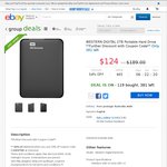 Western Digital 2TB Portable Hard Drive $99.20 Futu Online eBay Group Deal