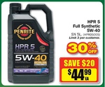 Penrite HPR 5 $44.99 (30% off, Save $20) at Repco