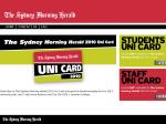 Sydney Morning Herald (Mon-Sat) + Sun-Herald $30 for 1 Year for Uni Students - SMH 2010 Uni Card