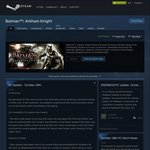 Buy Batman: Arkham Knight/Premium on Steam (US $49.99/ $89.99), Get Entire Arkham Library for Free