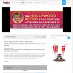 Hollywood Retro Film Festival - Free Tickets (Paid Members Only) @ FreeTix [SA]