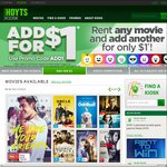Hoyts Kiosk Rent 1 Movie and Pick up a Second Movie for Free